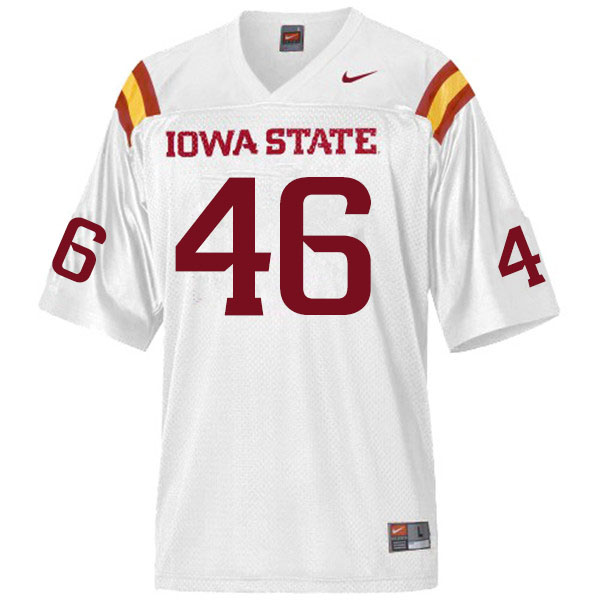 Men #46 Answer Gaye Iowa State Cyclones College Football Jerseys Sale-White